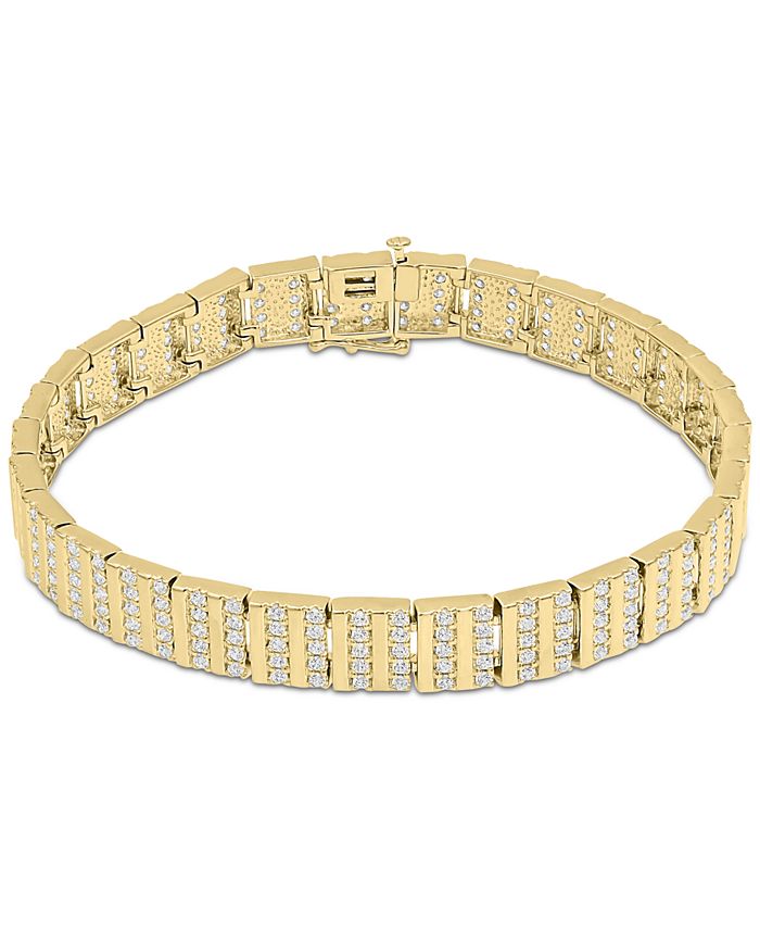 Macy's Mens' Diamond Bracelet (5 ct. t.w.) in 10k Gold Macy's