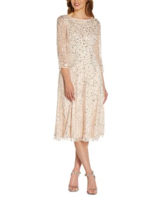Adrianna Papell Sequined Cocktail Dress - Macy's