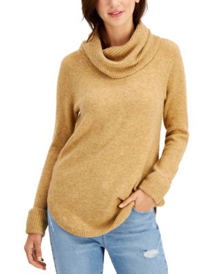 Style & Co Waffle Cowlneck Tunic, Created for Macy's & Reviews ...