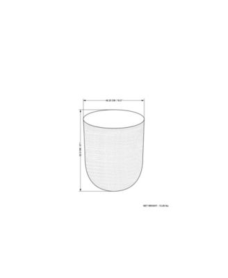 Nova 22.4" Metal Side Table