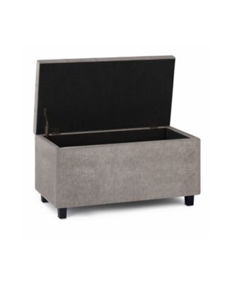 Cosmopolitan Contemporary Rectangle Storage Ottoman