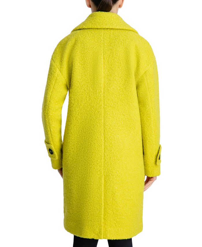 BCBGeneration Double-Breasted Bouclé Walker Coat, Created for Macy's ...