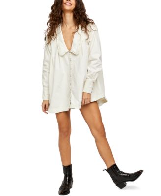 Free People Charlie Denim Buttondown 