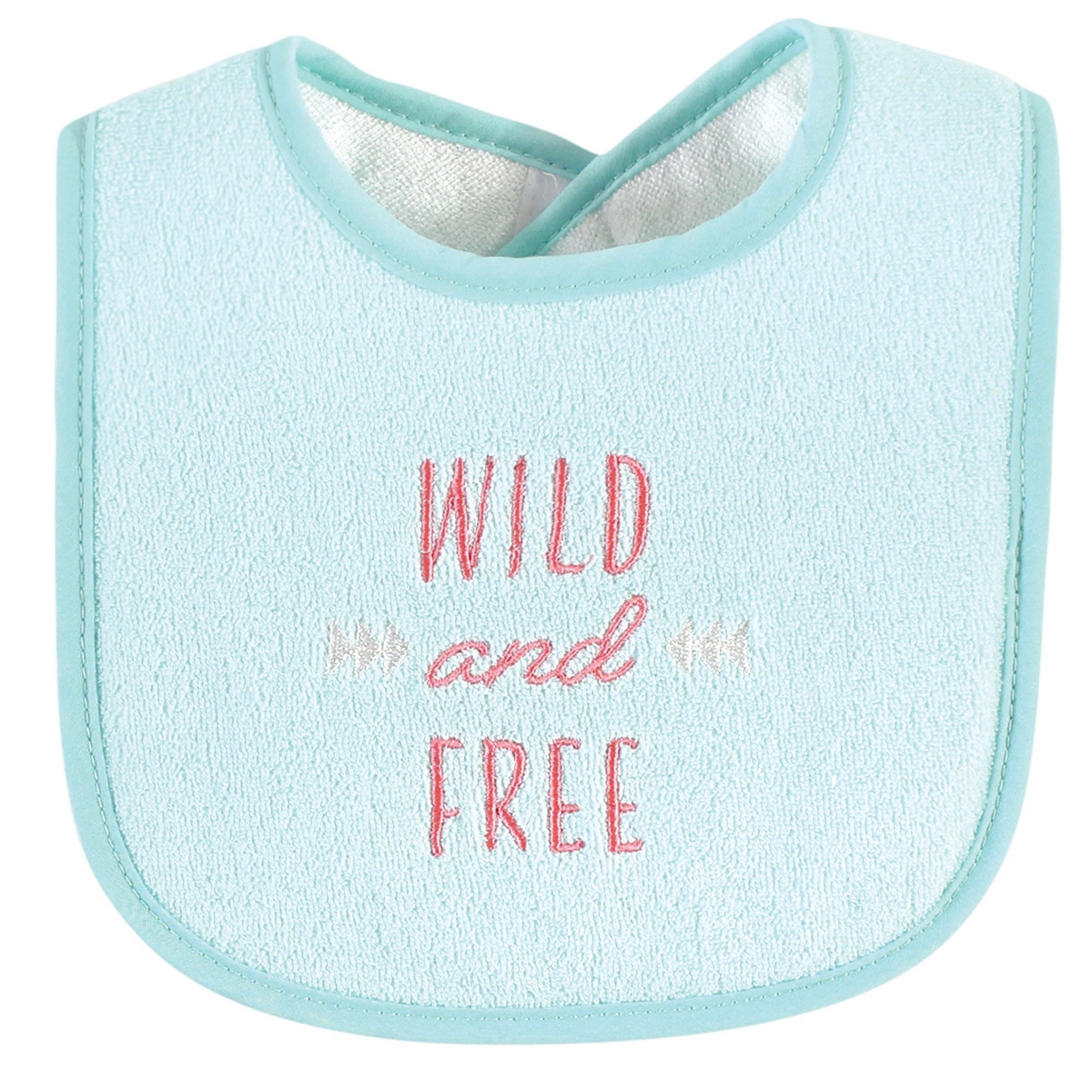 Hudson Baby Girls Cotton Terry Drooler Bibs with Fiber Filling