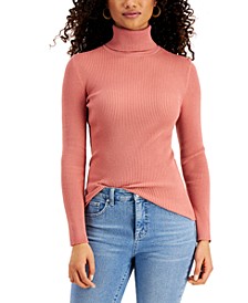 Ribbed Turtleneck Sweater, Created for Macy's