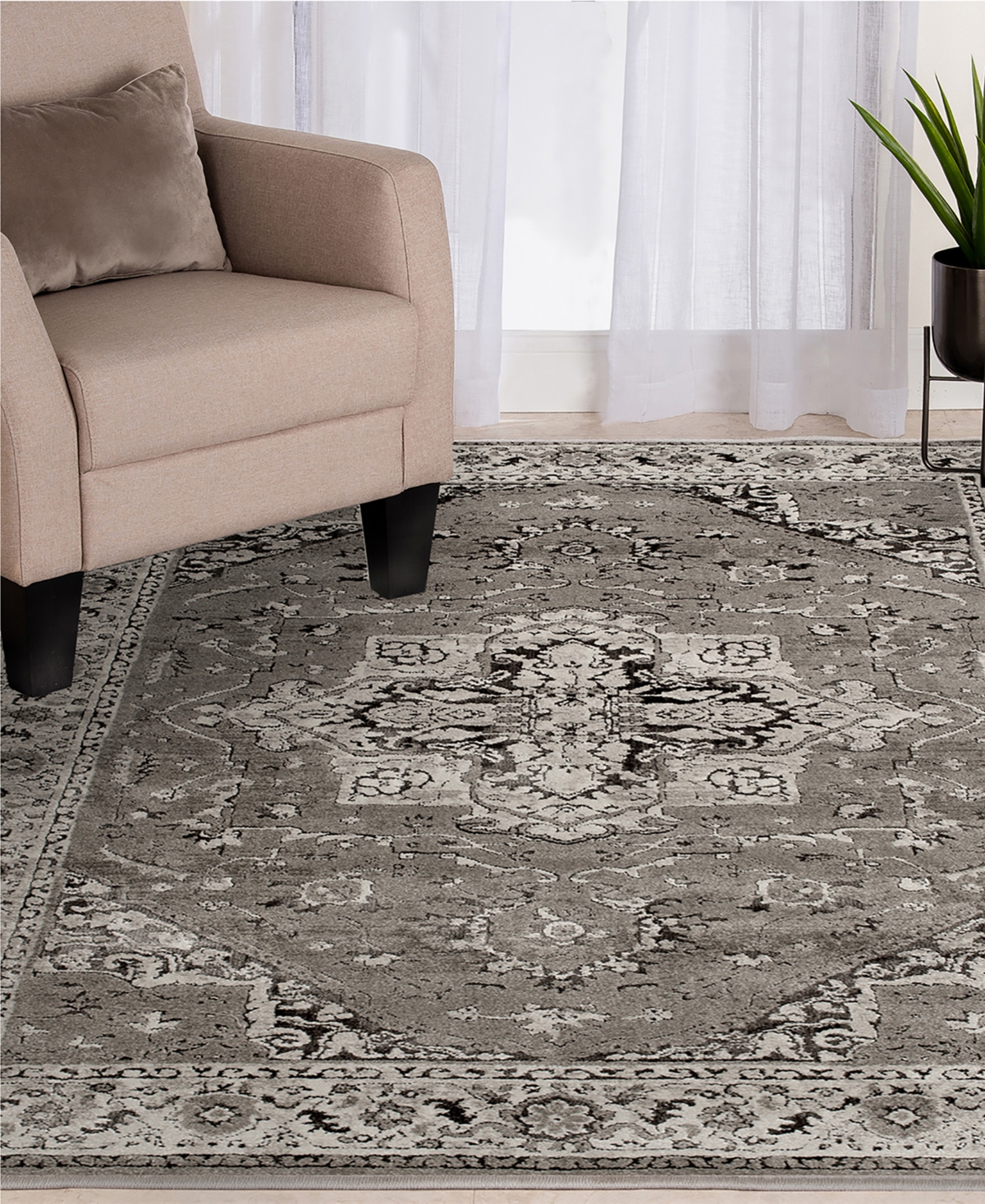 Mink Home Largo Isfahan 7'10" x 10'10" Area Rug
