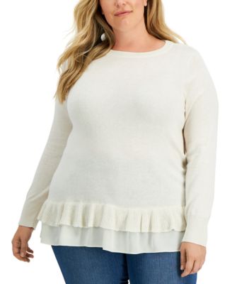 macys plus size sweaters