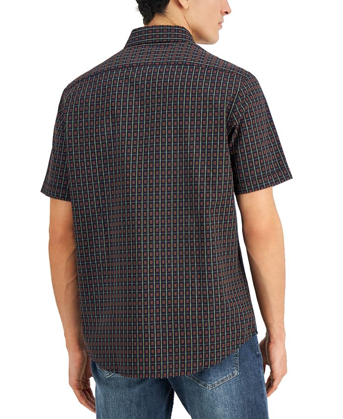 Alfani Men's Dobby Woven Print Shirt, Created for Macy's - Macy's
