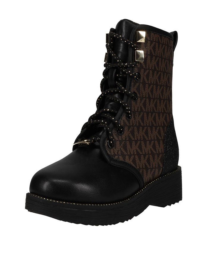 Michael Kors Little Girls Haskell Lace-Up Combat Bootie & Reviews - All Kids'  Shoes - Kids - Macy's