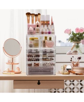 Cosmetic Makeup and Jewelry Storage Case Holder