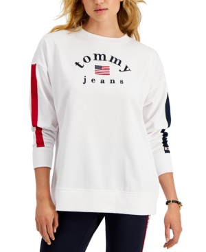 Tommy jeans oversized logo sweatshirt new arrivals