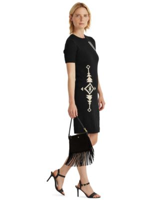 Womens Lauren Ralph Lauren Dress Size Medium Cap Sleeve Southwest