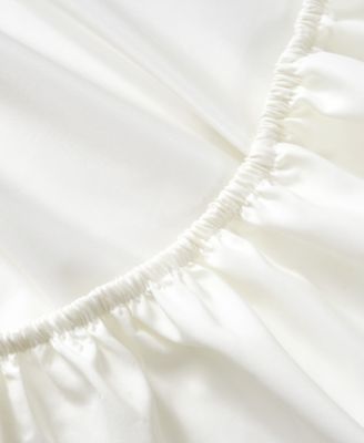 Solid Cotton Rich Blend Fitted Sheet, Queen