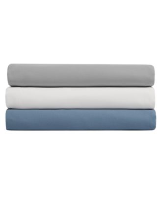 Solid Cotton Rich Blend Fitted Sheet, Queen