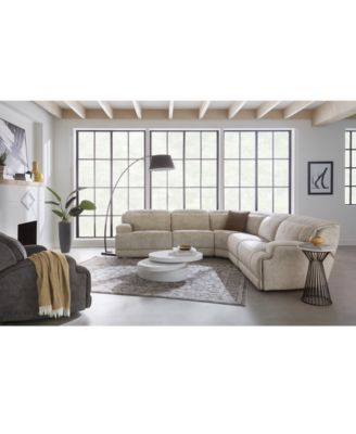 Sebaston 3-Pc. Fabric Sofa with 3 Power Motion Recliners, Created for Macy's