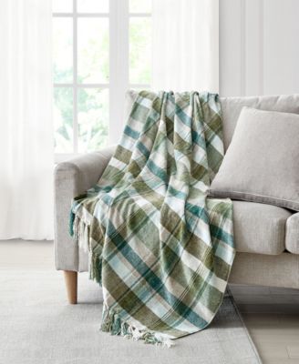 Lacourte - Harra Green Plaid Throw