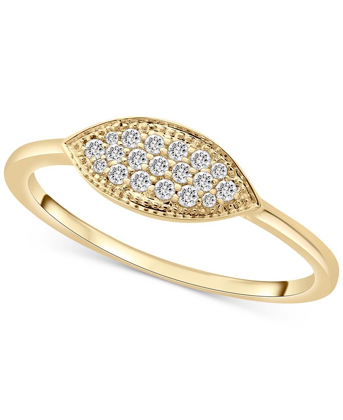 Wrapped - Diamond Pav&eacute; Statement Ring (1/10 ct. t.w.) in 14k Gold