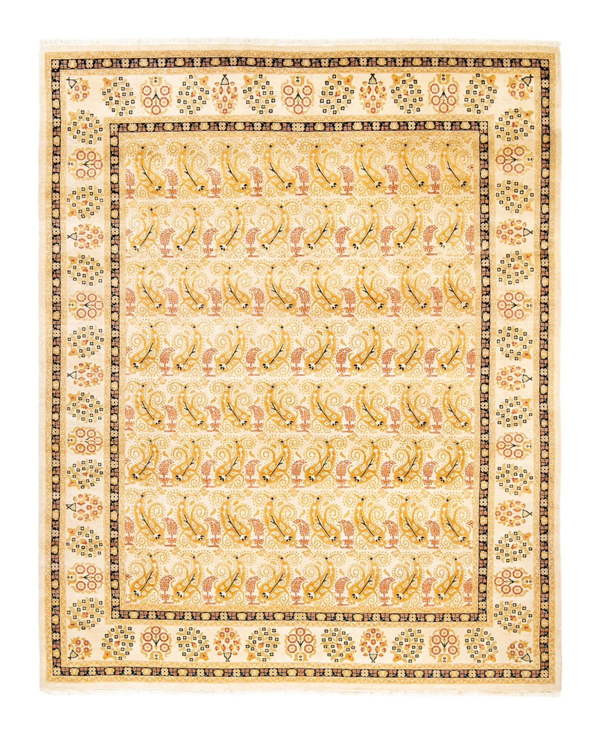 Closeout! Adorn Hand Woven Rugs Eclectic M1457 8'1in x 10'3in Area Rug - Ivory