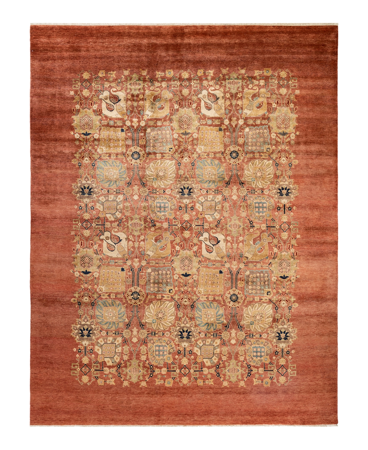 Closeout! Adorn Hand Woven Rugs Eclectic M1670 8'10in x 11'8in Area Rug - Pink