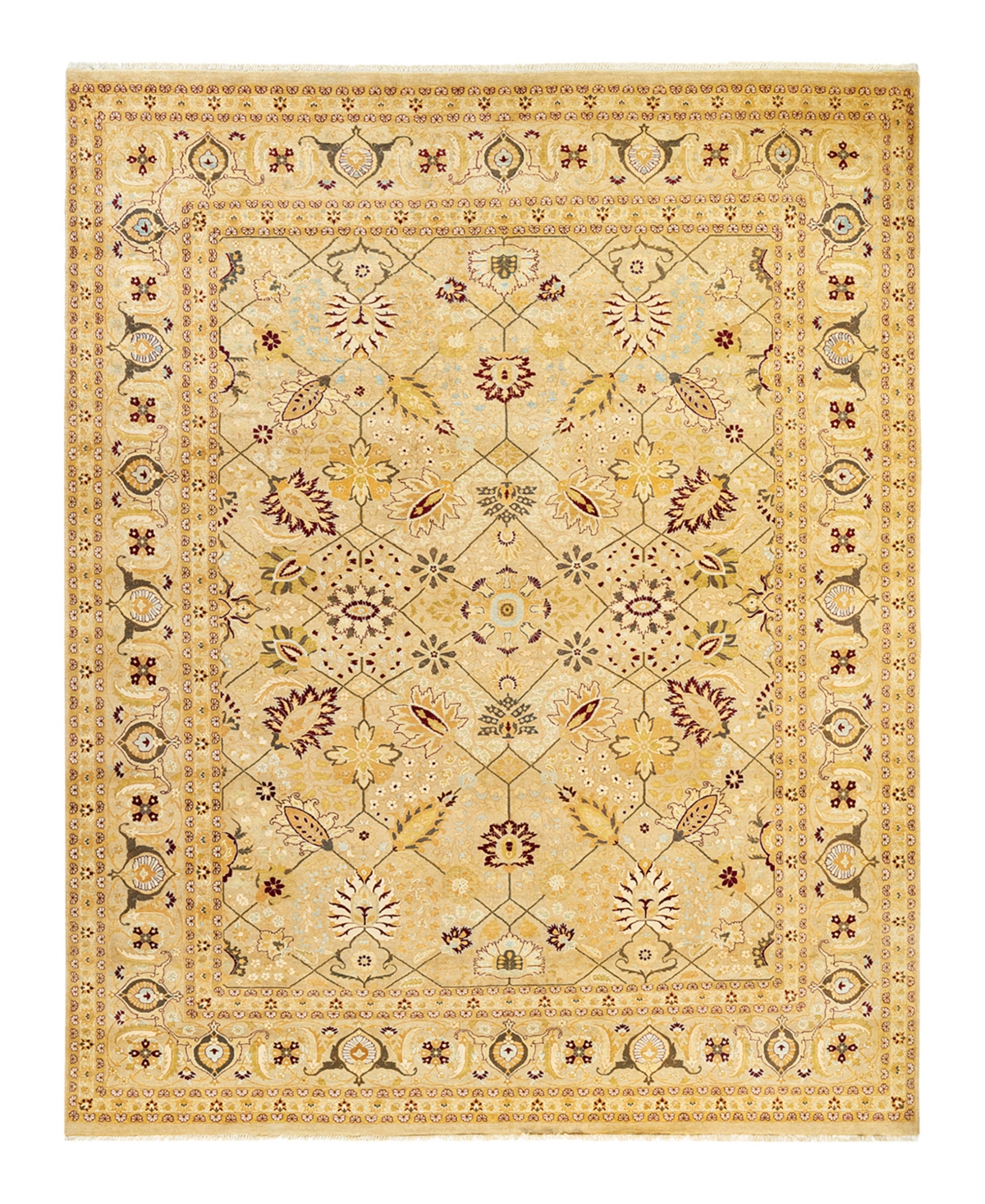 Closeout! Adorn Hand Woven Rugs Mogul M1462 8'1in x 10'2in Area Rug - Yellow