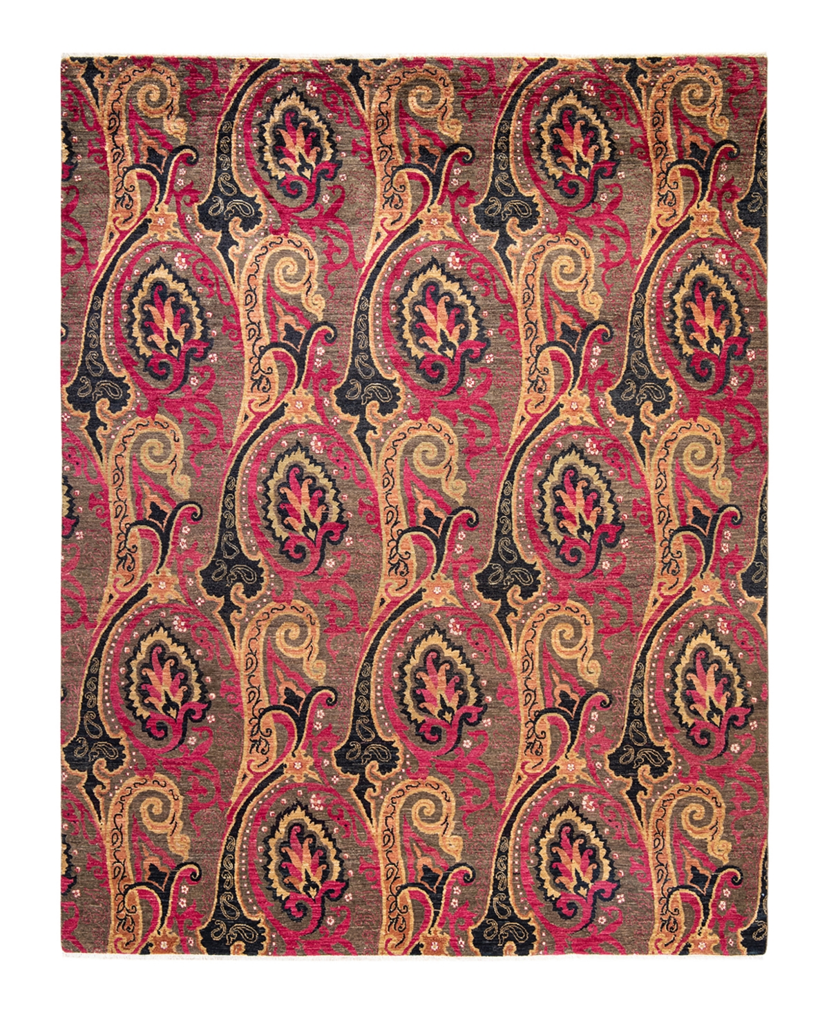 Adorn Hand Woven Rugs Suzani M1740 8' X 10'4" Area Rug In Pink