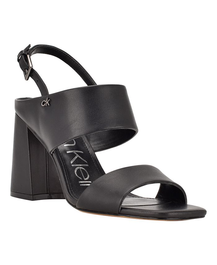 Calvin Klein Women's Qeelin Block Heel Dress Sandals & Reviews - Sandals -  Shoes - Macy's