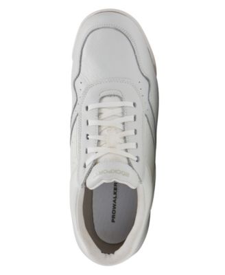 Rockport Milprowalker M7100 – Scarpe Derby Uomo In Pelle, Colore Nero/Bianco, Suola Da Passeggio, Taglia 45 1/3 EU