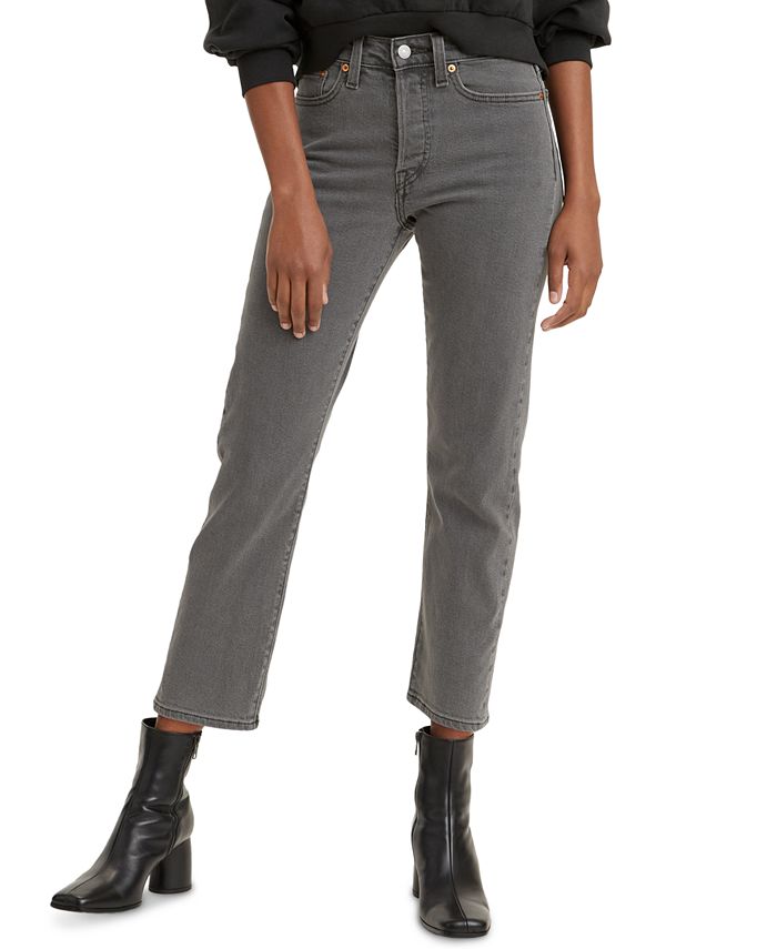 Levi's Women's Wedgie Straight-Leg Cropped Jeans In Long Length & Reviews -  Jeans - Women - Macy's