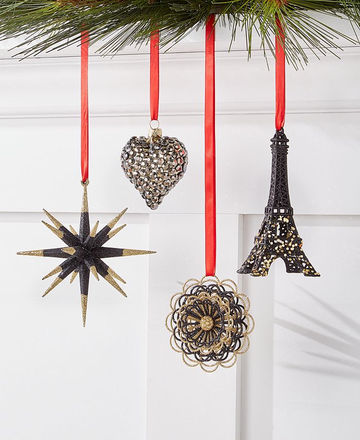 Holiday Lane Black Tie Ornament Collection, Created for Macy\'s ...