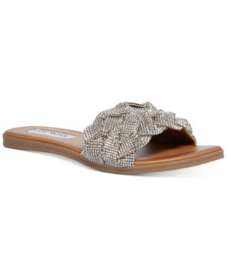 Steve Madden - Women's Phayra Rhinestone Braided Slides