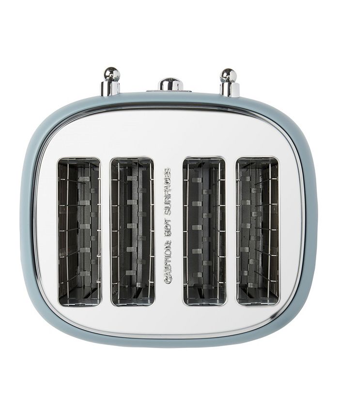 Haden Highclere 4Slice, Wide Slot Toaster with Bagel and Defrost Settings Browning Control