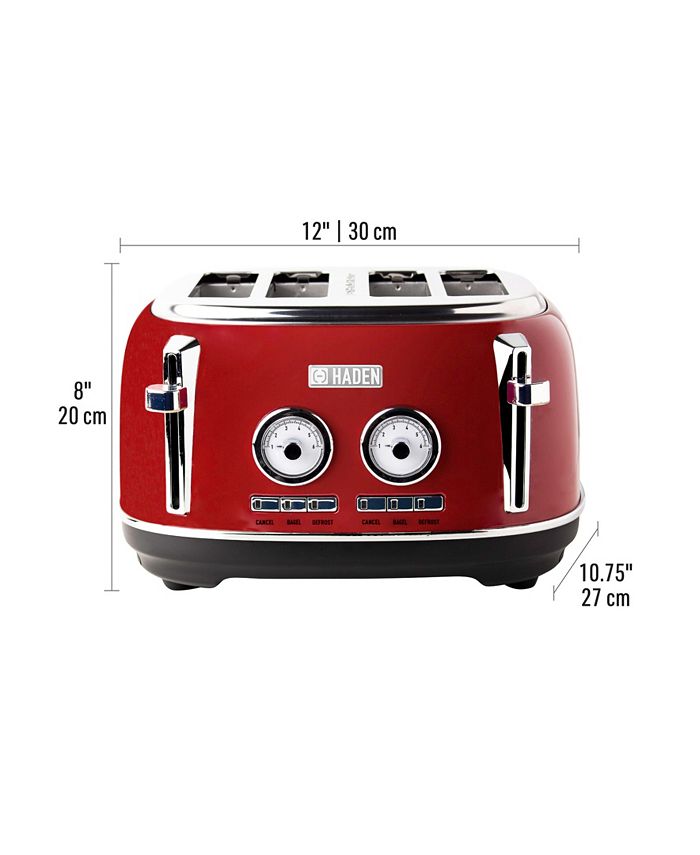 Haden Dorset 4Slice Toaster with Browning Control, Cancel, Reheat and Defrost Settings 75040