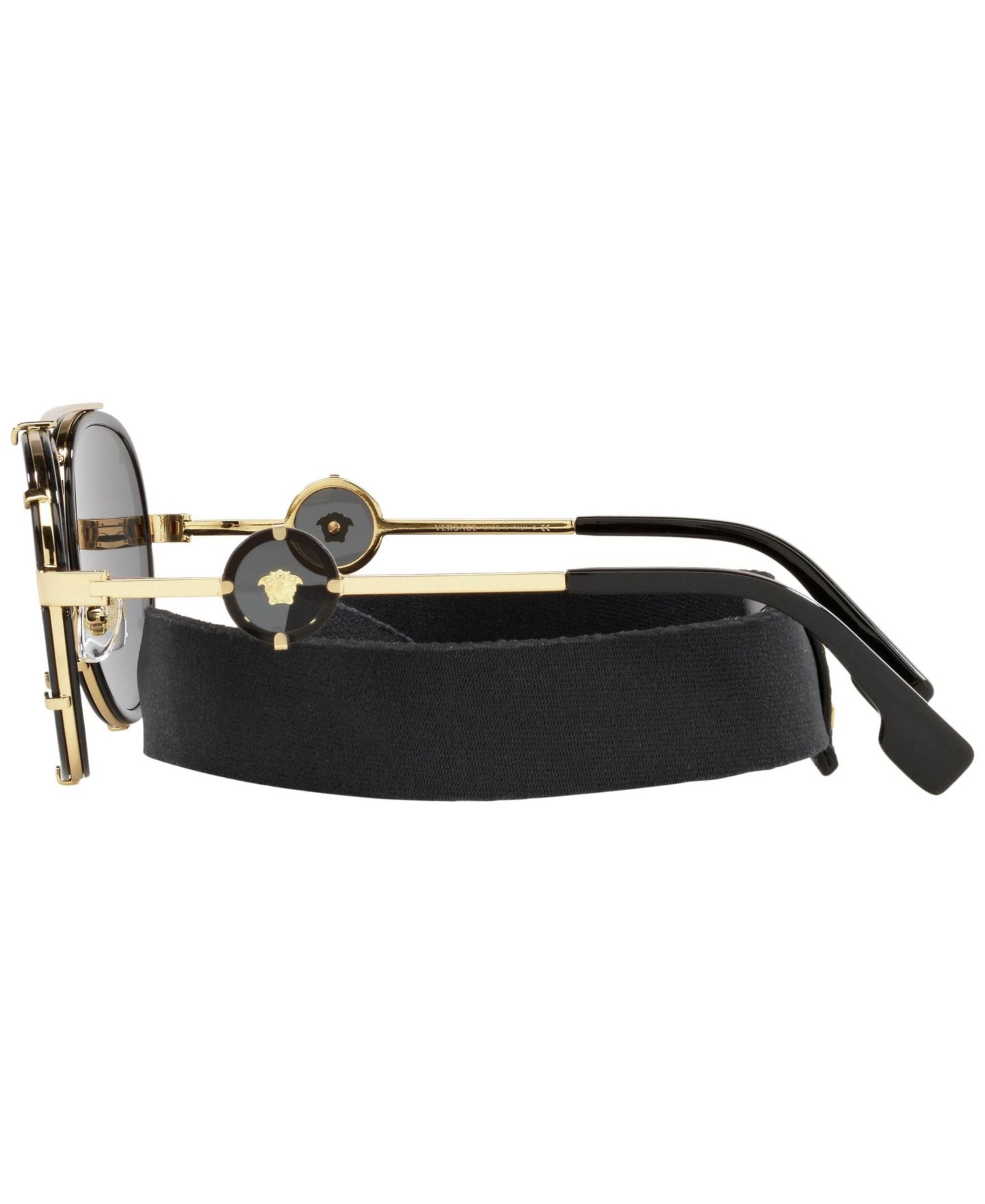 Женские солнцезащитные очки Versace Sunglasses, VE2232, цвет: Чёрный — фото 3