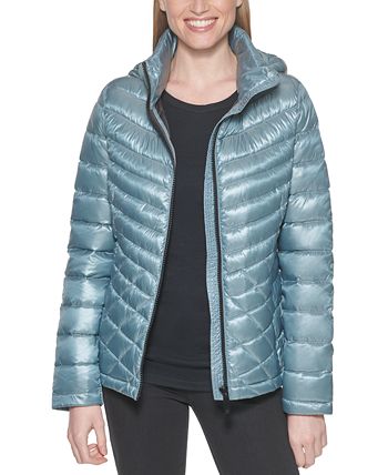 Calvin Klein Women's Hooded Packable Shine Down Puffer Coat, Created for  Macy's & Reviews - Coats & Jackets - Women - Macy's