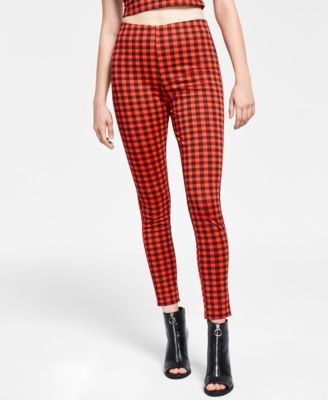 Bar III Gingham Leggings, Created for 