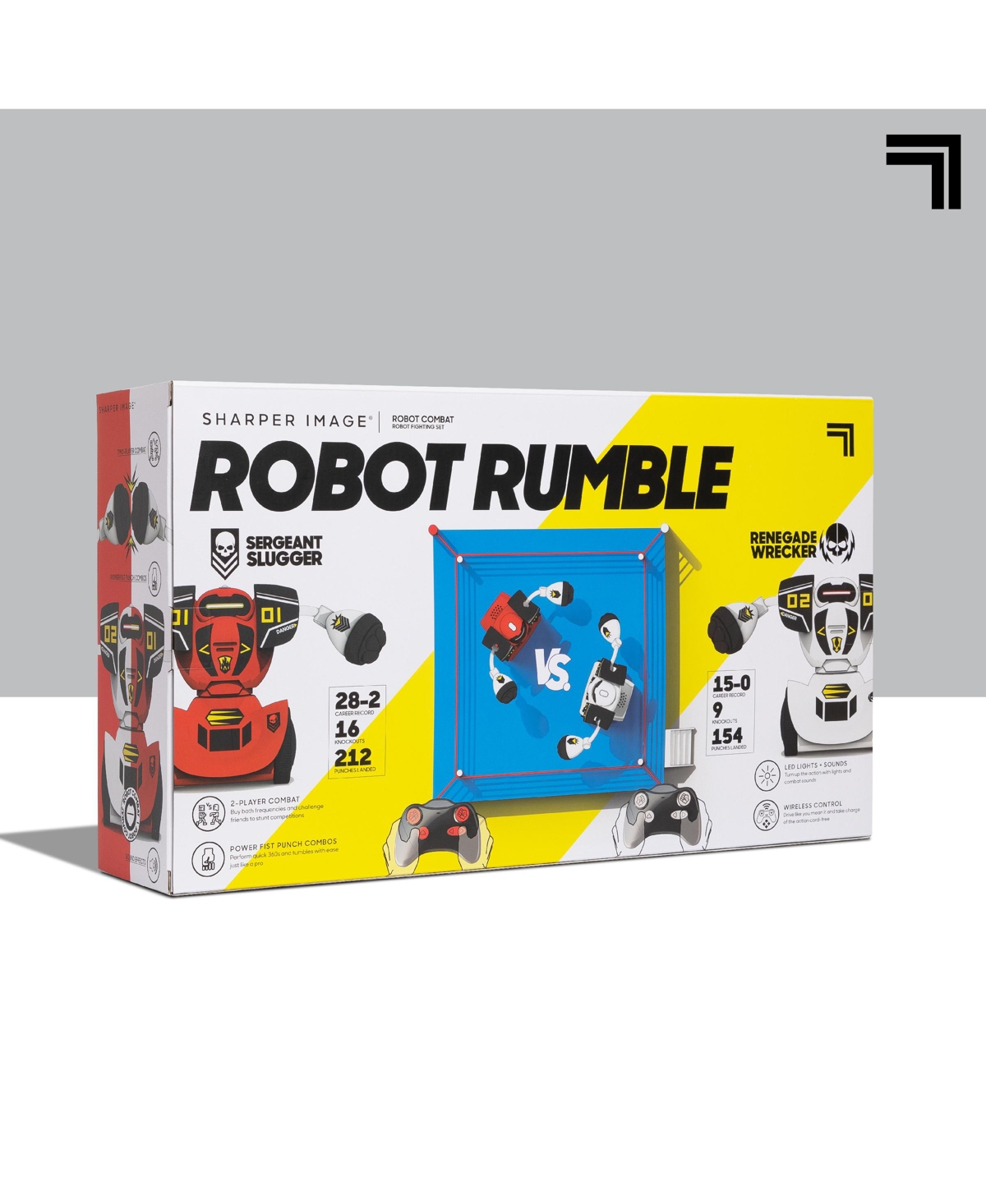 Sharper Image Toy Rc Robot Combat 2pk In White And Red