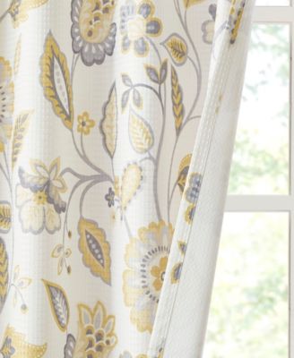 Camille Floral-Print Room Darkening Window Panels