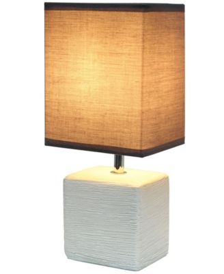 Petite Stone Table Lamp with Shade