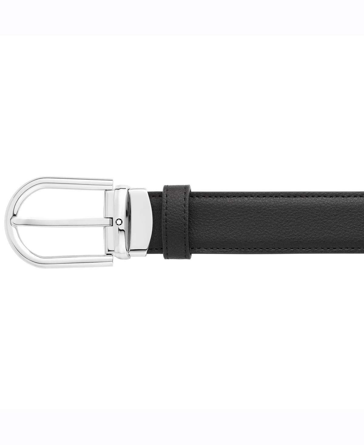 Shop Montblanc Men's Horseshoe-buckle Leather Belt In No Color