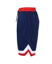Men's Active Training Modern-Fit Moisture-Wicking Colorblocked Mesh Basketball Shorts