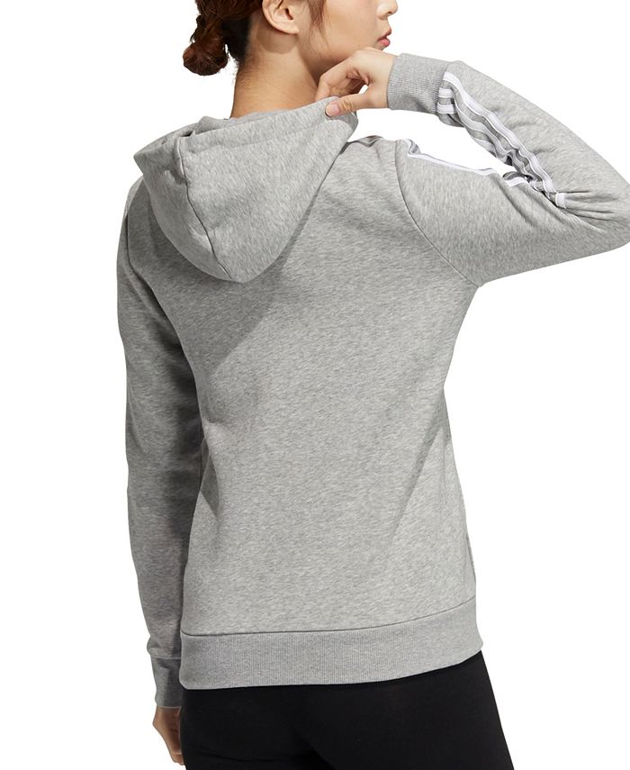 adidas Women's 3Stripe Cotton Fleece FullZip Sweatshirt Macy's