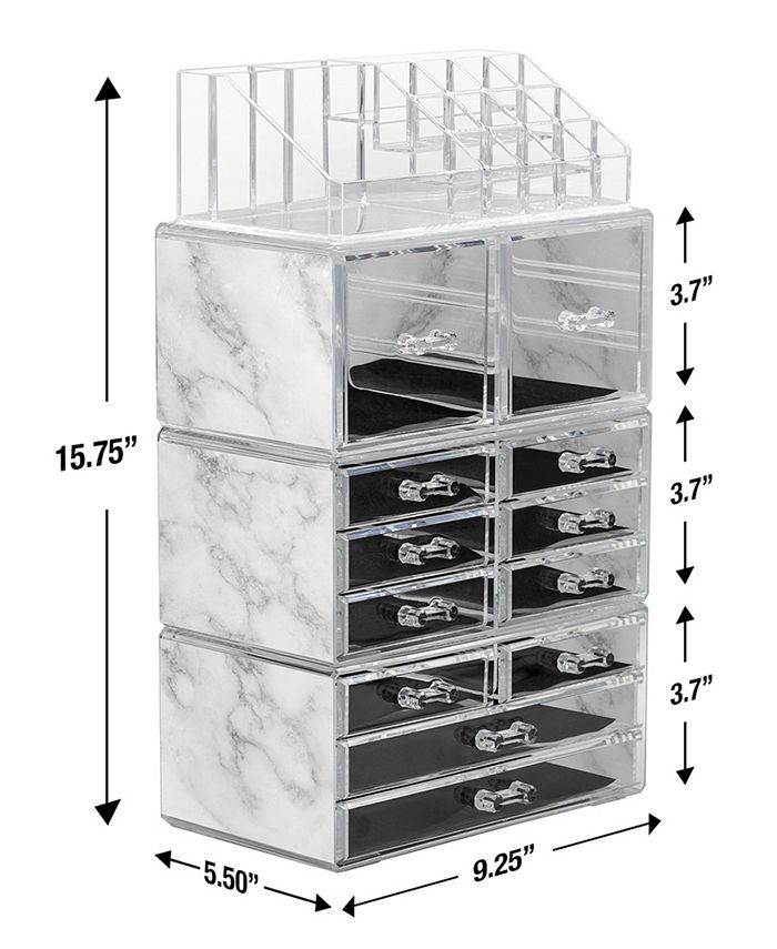 Sorbus Makeup and Jewelry Display Storage Case Set, 4 Pieces Macy's