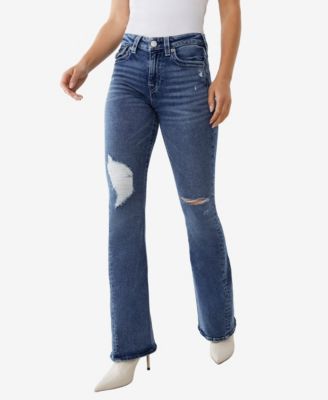 True Religion Women's Joey Mid Rise Flare Jeans - Macy's