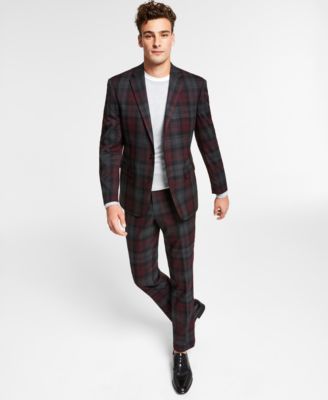 maroon suit macys