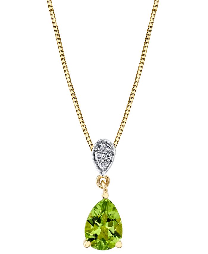 Macy's peridot sale jewelry