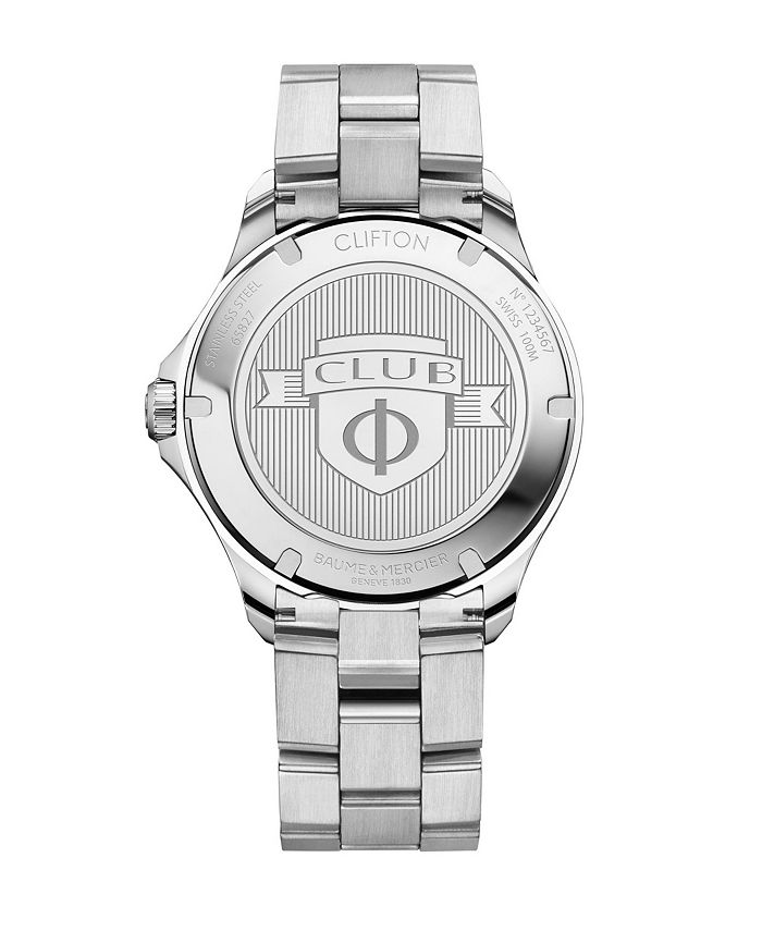 Baume & Mercier - Men's Swiss Automatic Clifton Club Stainless Steel Bracelet Watch 42mm M0A10340