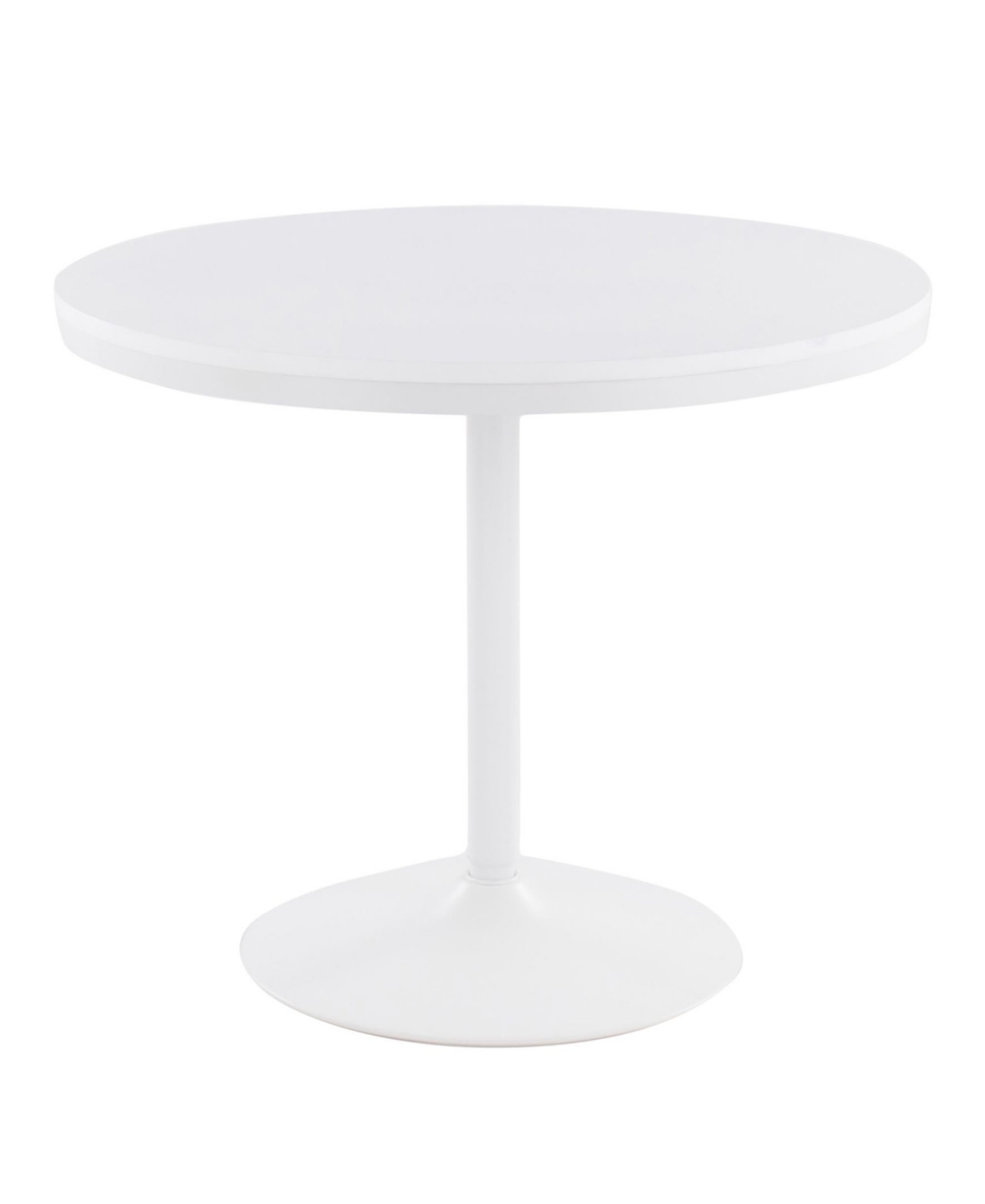 Dakota Industrial Dining Table - White Wood