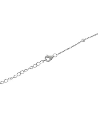 Faith Cross Pendant Necklace in Sterling Silver, 16" + 2" extender