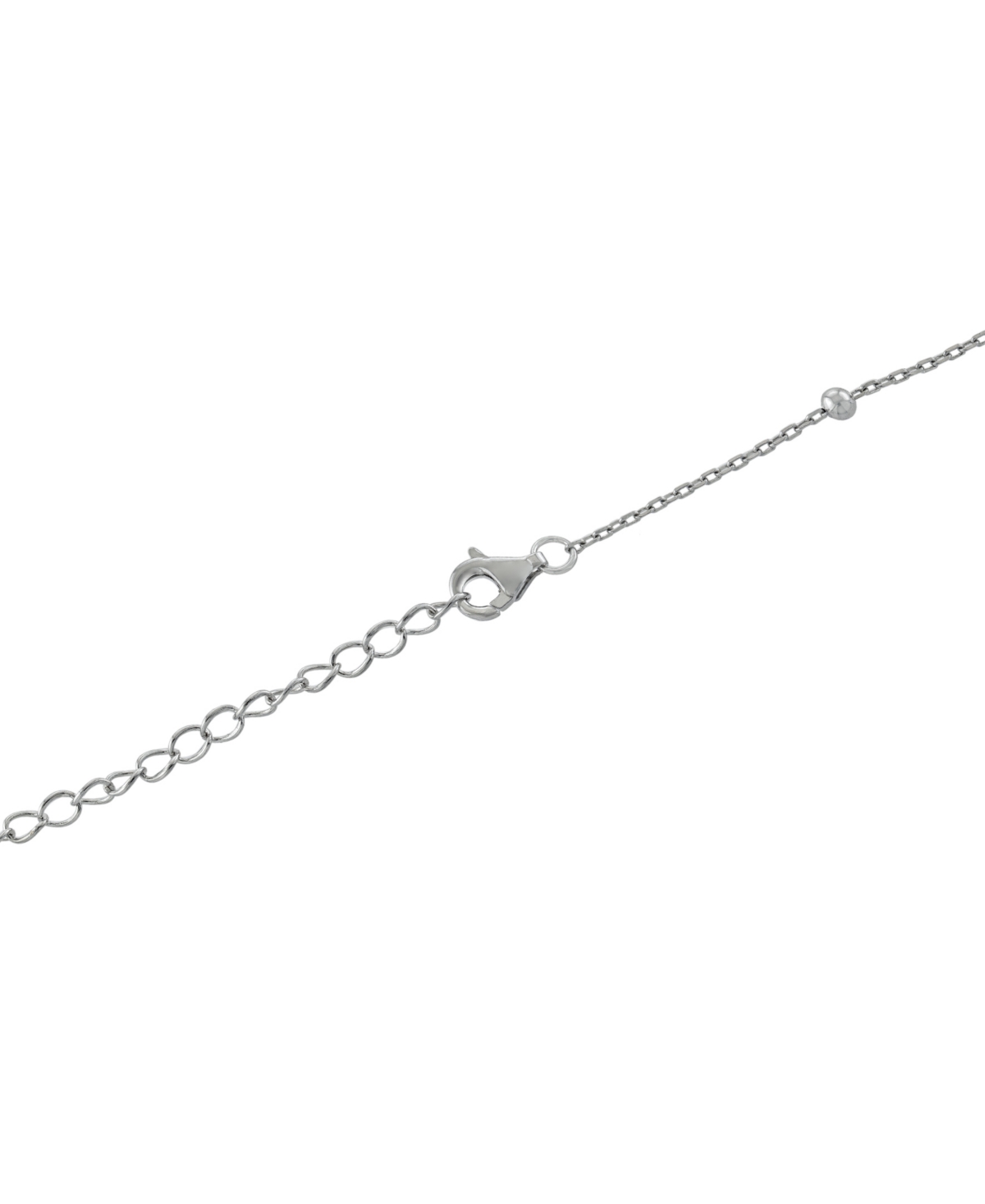Giani Bernini Cubic Zirconia Faith Cross Pendant Necklace  + extender, Created for Macy's - Sterling Silver