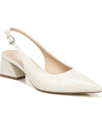 cream slingbacks